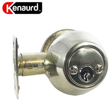 Kenaurd Kenaurd:Dbl. Deadbolt Bright Chrome - KW1 KDB02-BC-KW1